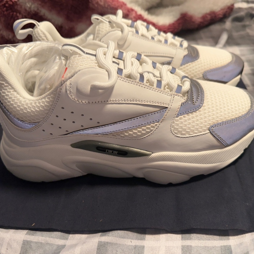 Dior B22 White Gray Technical Mesh Size 8 NEW - Picture 4 of 7